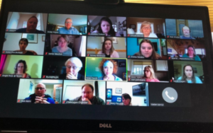 Zoom meeting of Northern Michigan organizations collaborating during COVID-19