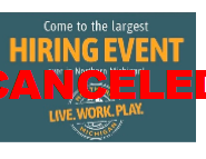 Northern Michigan largest hiring event canceled 2021